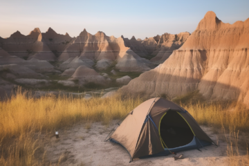 Camping In Badlands